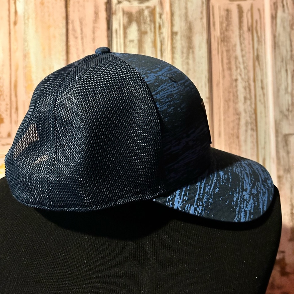 adidas Blue Patterned Cap with Brown Patch - image 6
